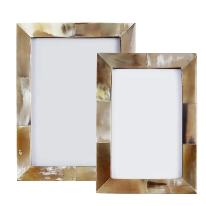 Essence White Horn Photo Frames