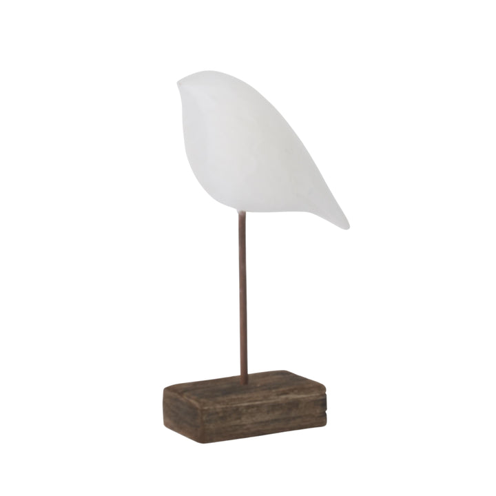 White Wood Shore Birds on Spindles