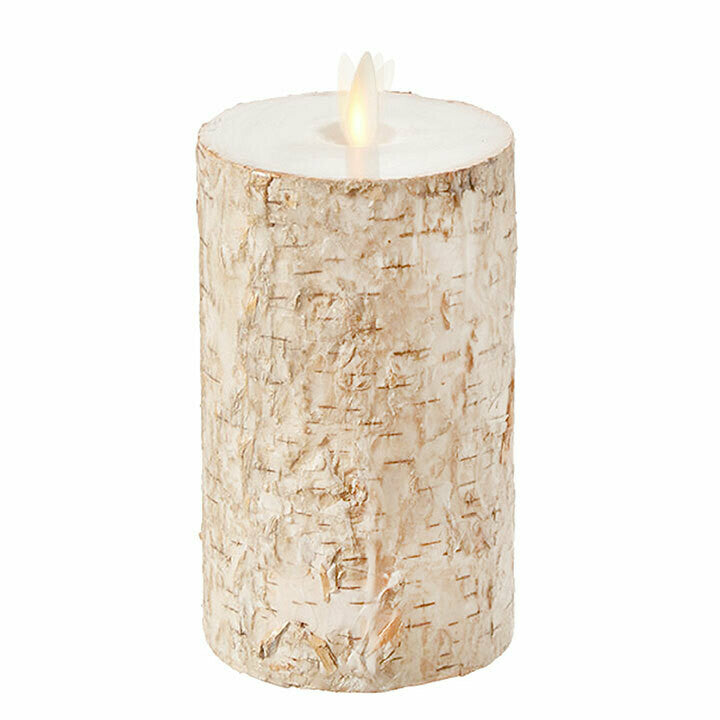 4" Birch LED Pillar Candles