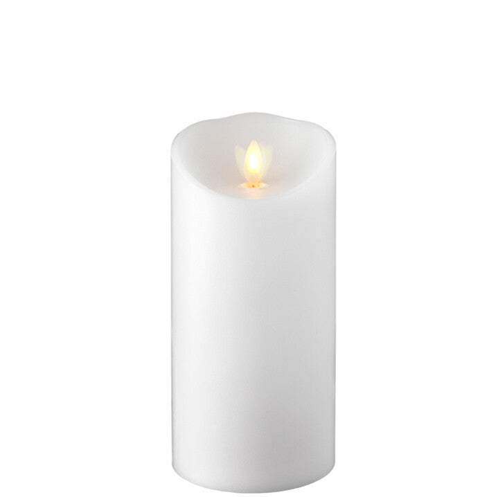 3.5" White LED Pillar Candles