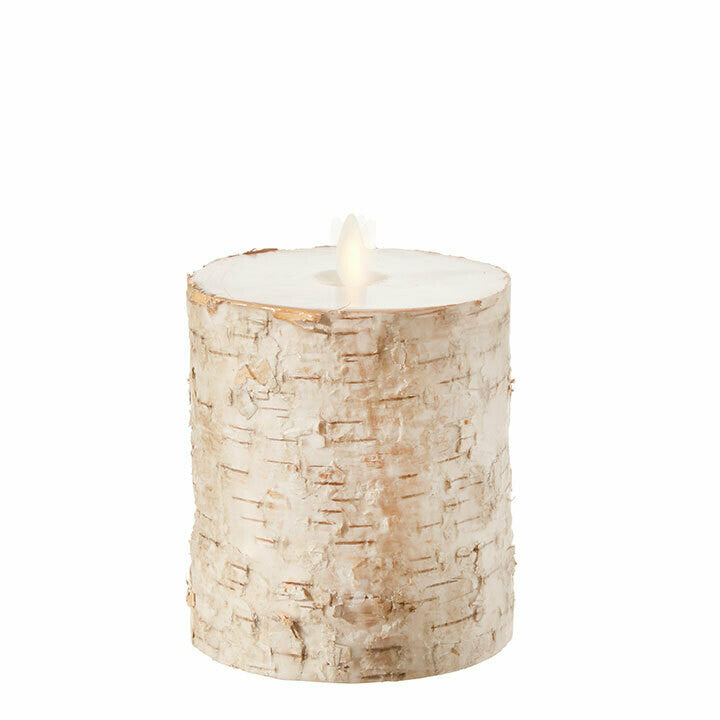 4" Birch LED Pillar Candles