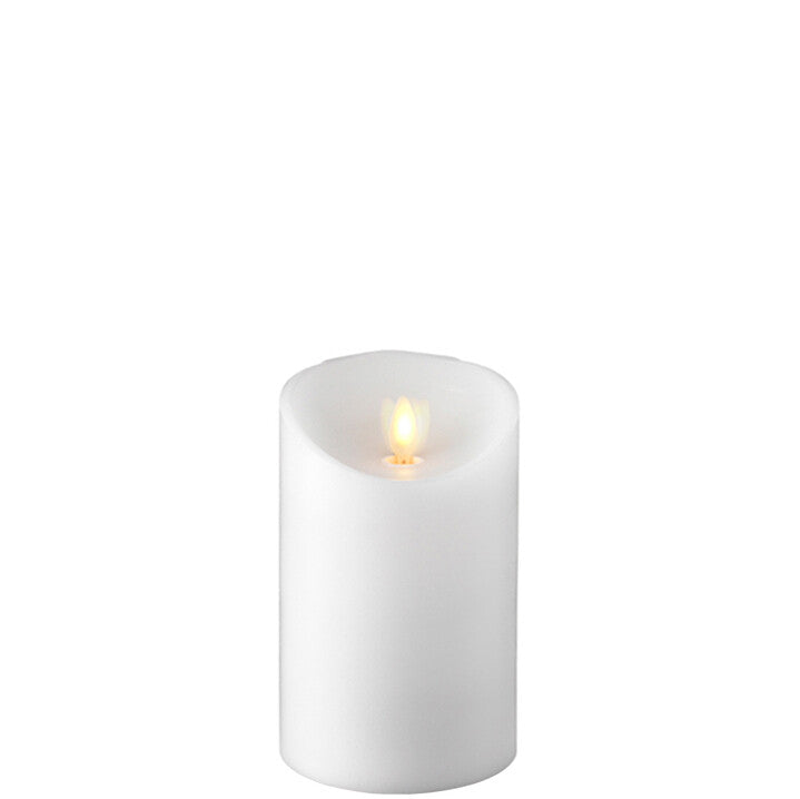 3.5" White LED Pillar Candles