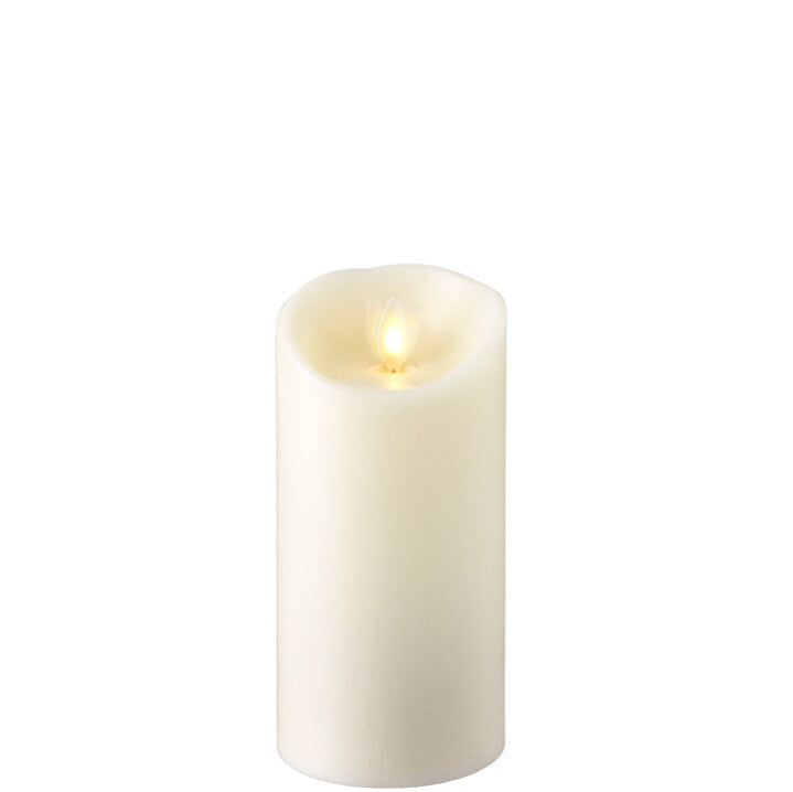 3" Ivory LED Pillar Candles