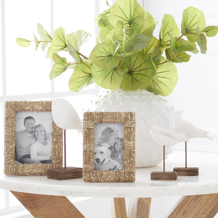 White Wood Shore Birds on Spindles