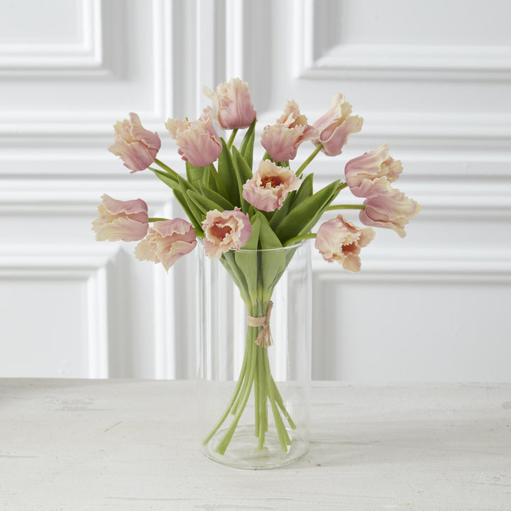 Pink & Cream Real Rouch Parrot Tulip Bundle