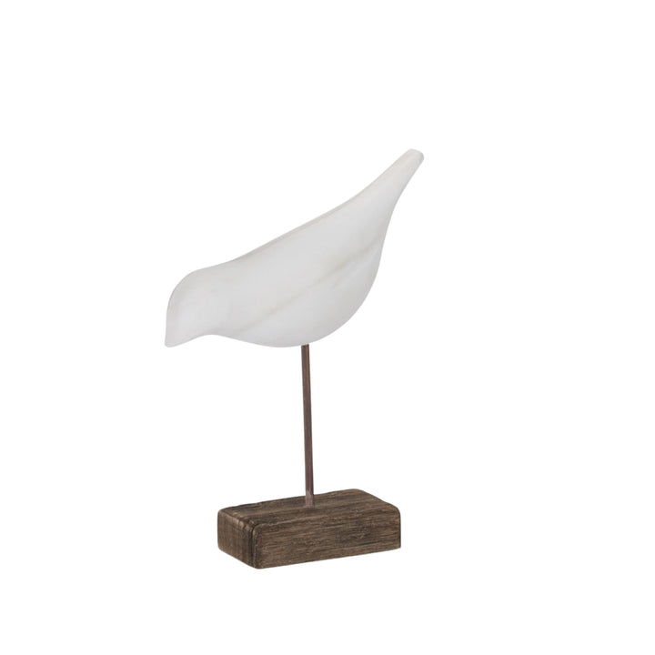 White Wood Shore Birds on Spindles