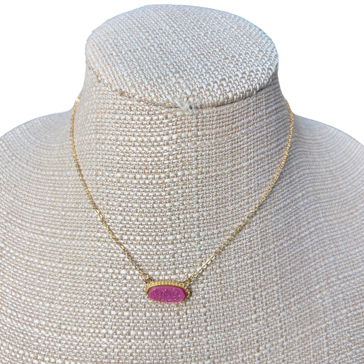 Druzy Pendant Necklaces