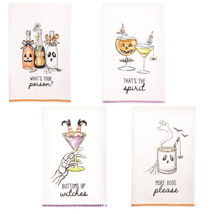 Halloween Cocktail Dish Towels