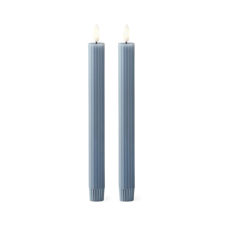 Light Blue Thin Line LED Candle Set