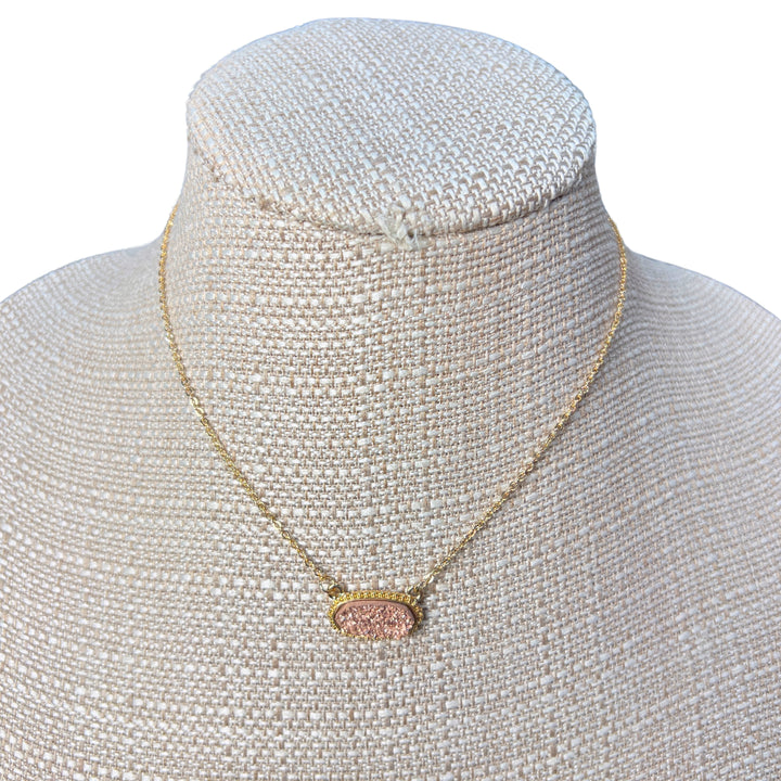Druzy Pendant Necklaces