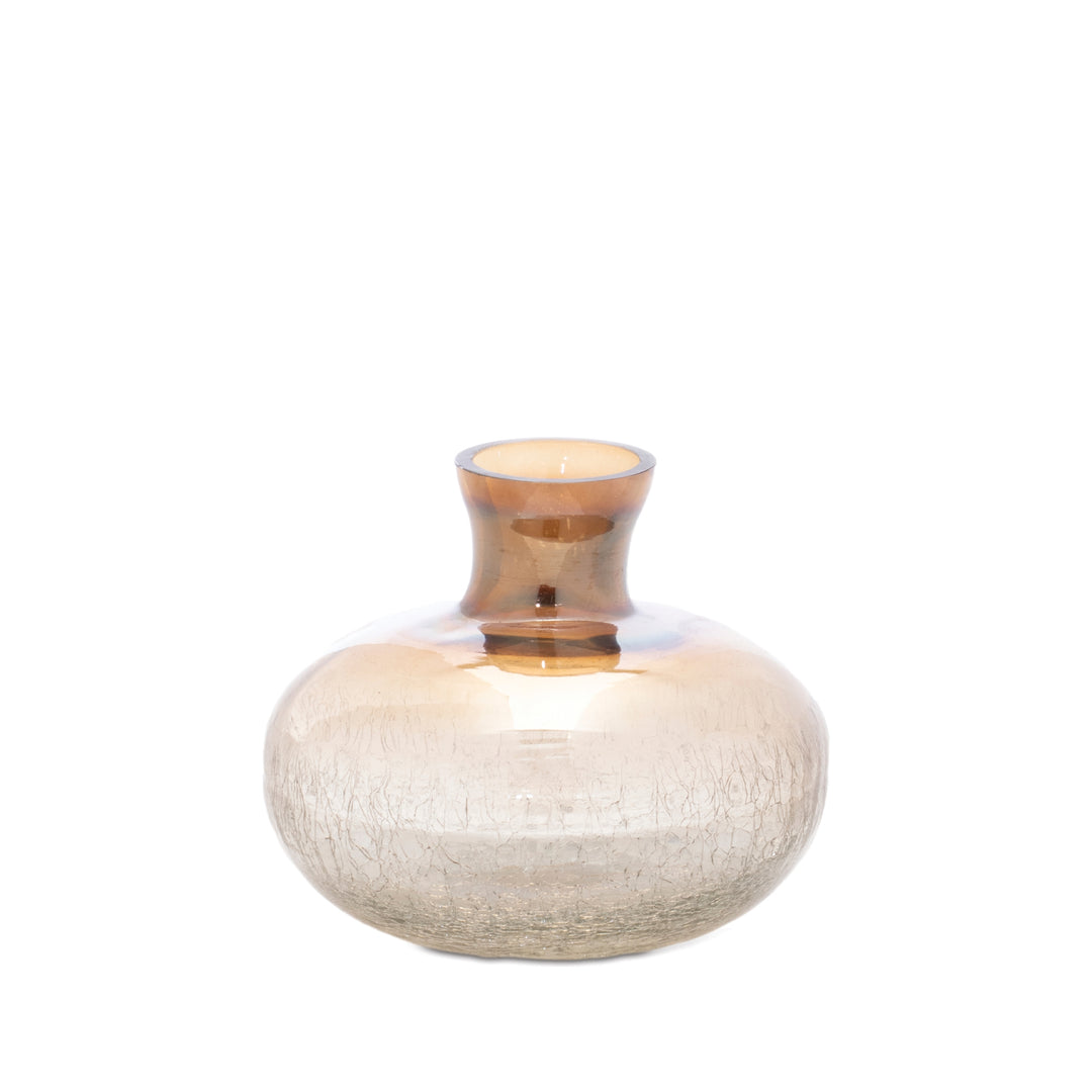Amber Ombré Glass Vases