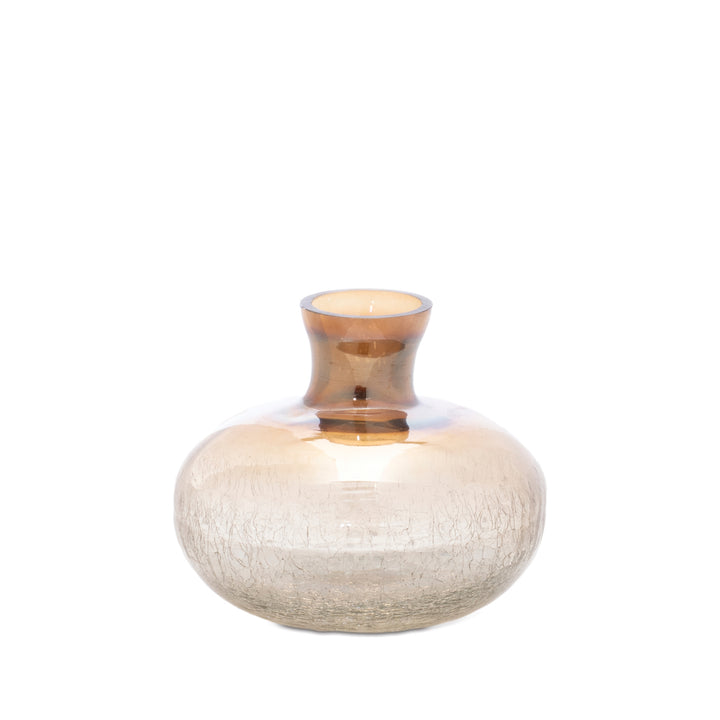 Amber Ombré Glass Vases