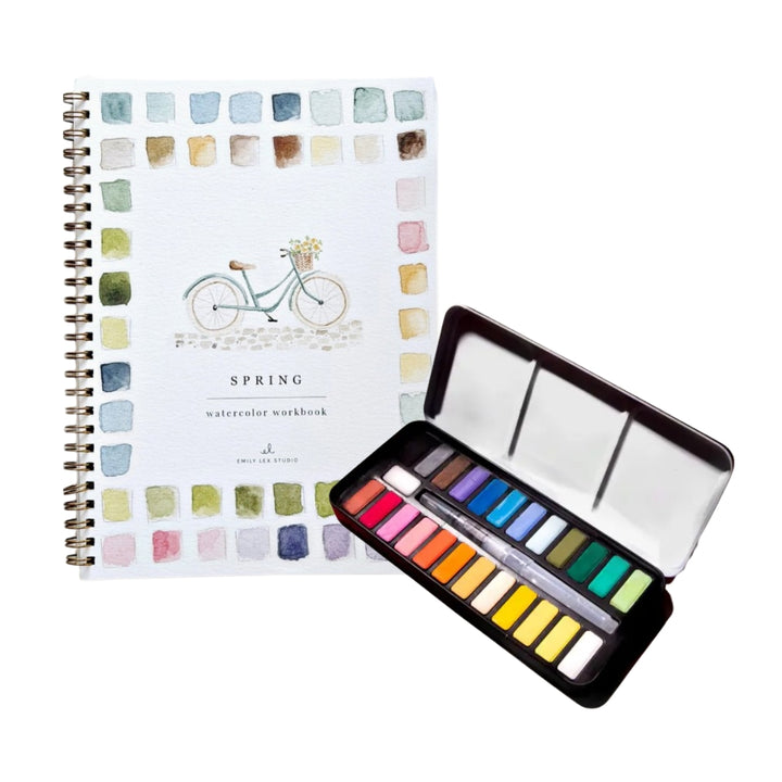 Spring Watercolor Workbook Bundle