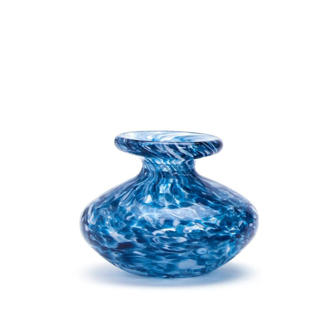 Blue Swirl Glass Bottles