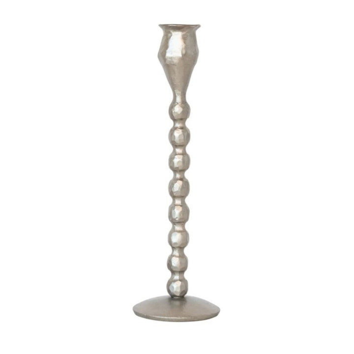 Silver Leaf Hand-Forged Cast Iron Ball Taper Holders