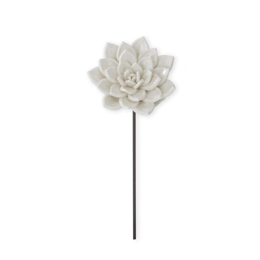 White Resin Flower Picks