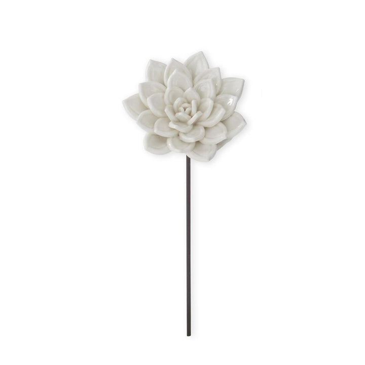 White Resin Flower Picks