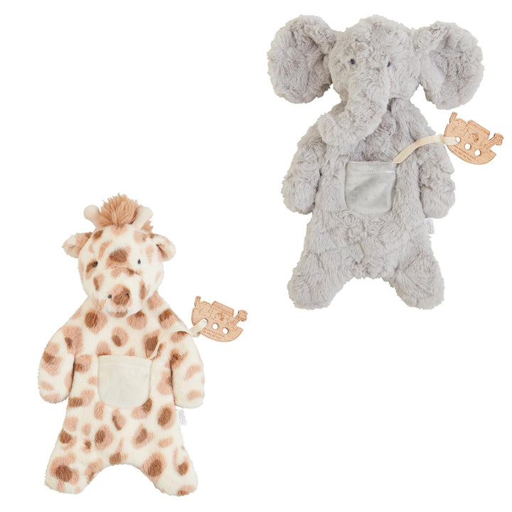 Elephant and Giraffe Teether Cuddlers