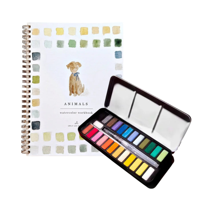 Animal Watercolor Workbook Bundle