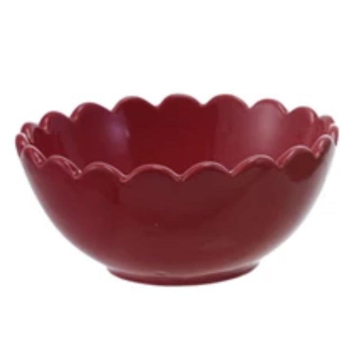 Stoneware Scalloped Bowl