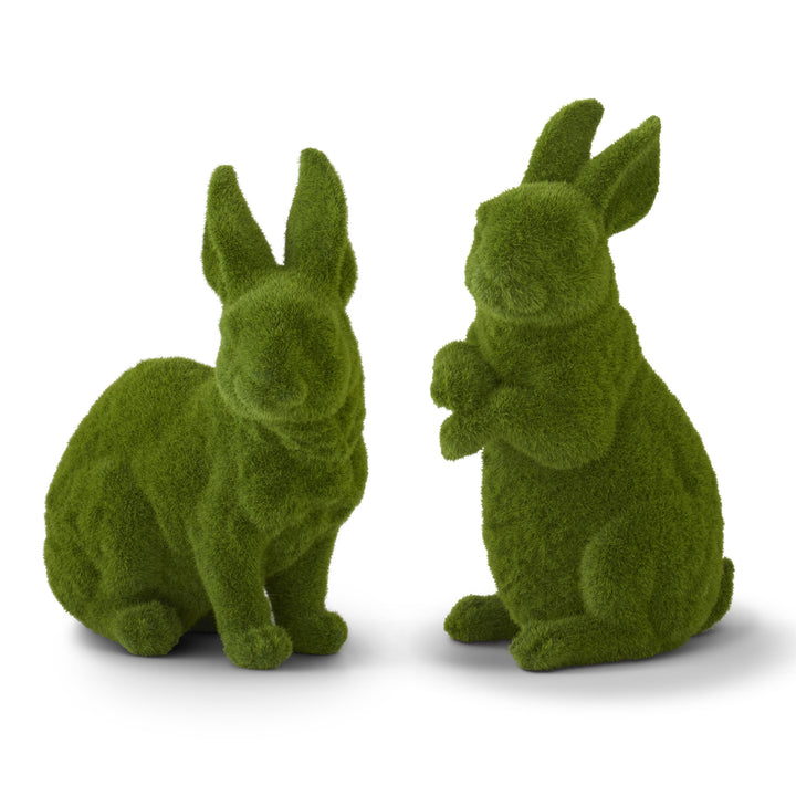 Green Flocked Mossy Rabbits