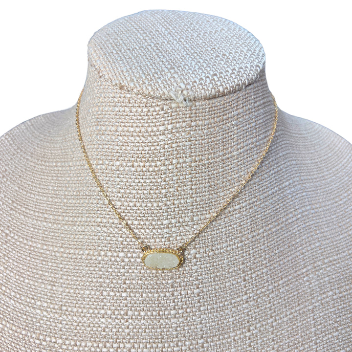 Druzy Pendant Necklaces