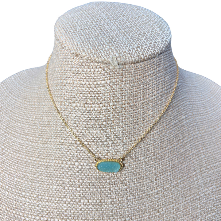 Druzy Pendant Necklaces