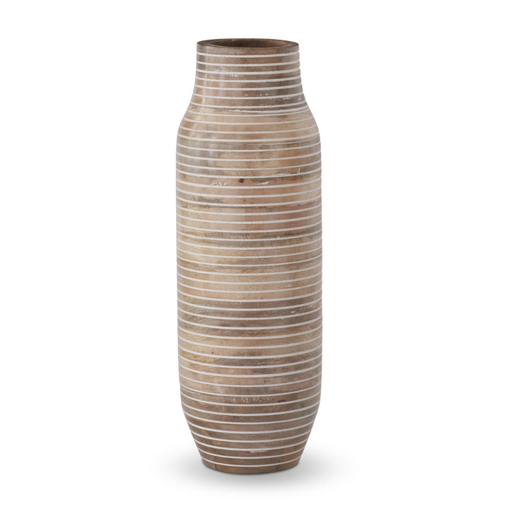 Striped Carved Vases