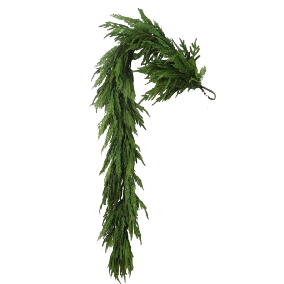 Real Touch Cedar Norfolk Pine Garland
