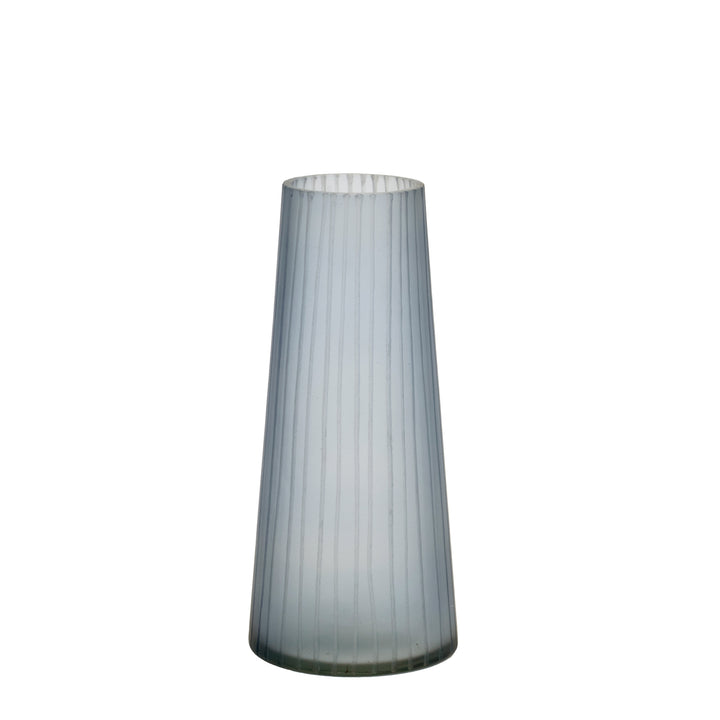 Slate Grey Blue Glass Vases