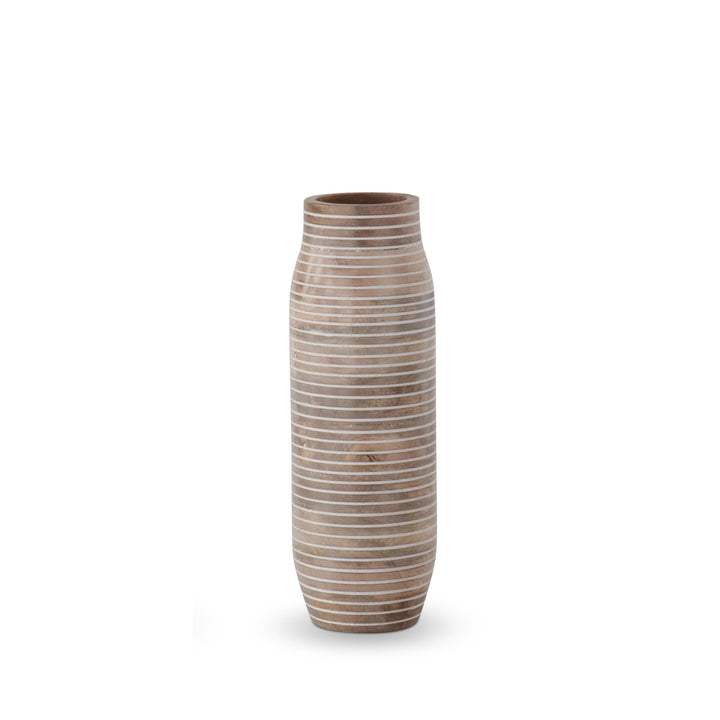 Striped Carved Vases