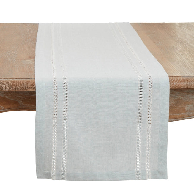 Leno Stripe Elegance Table Runner