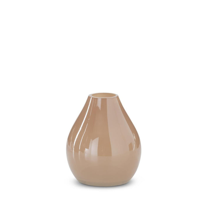 Hand Sprayed Small Beige Glass Vases