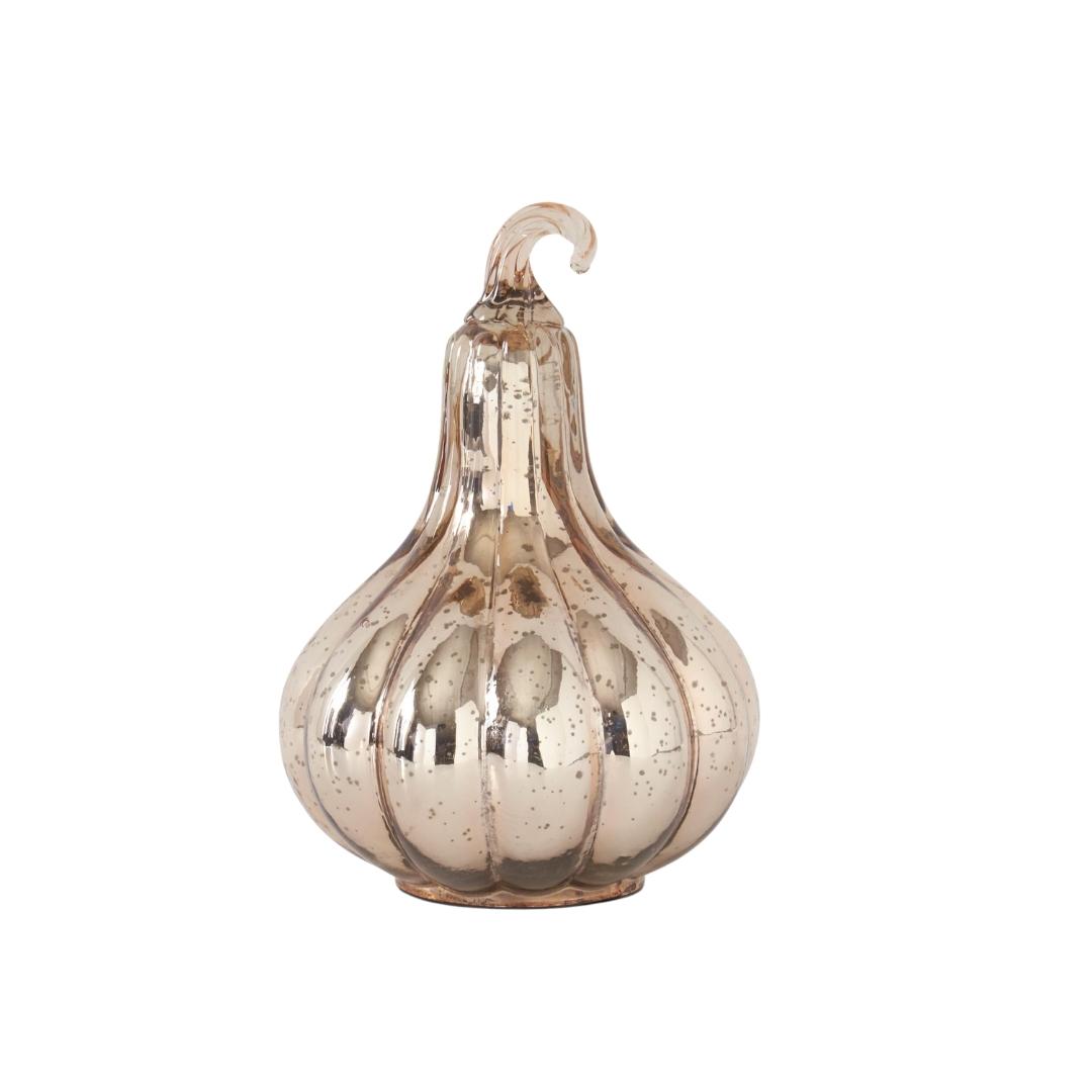 Rose Gold Mercury Glass Gourds