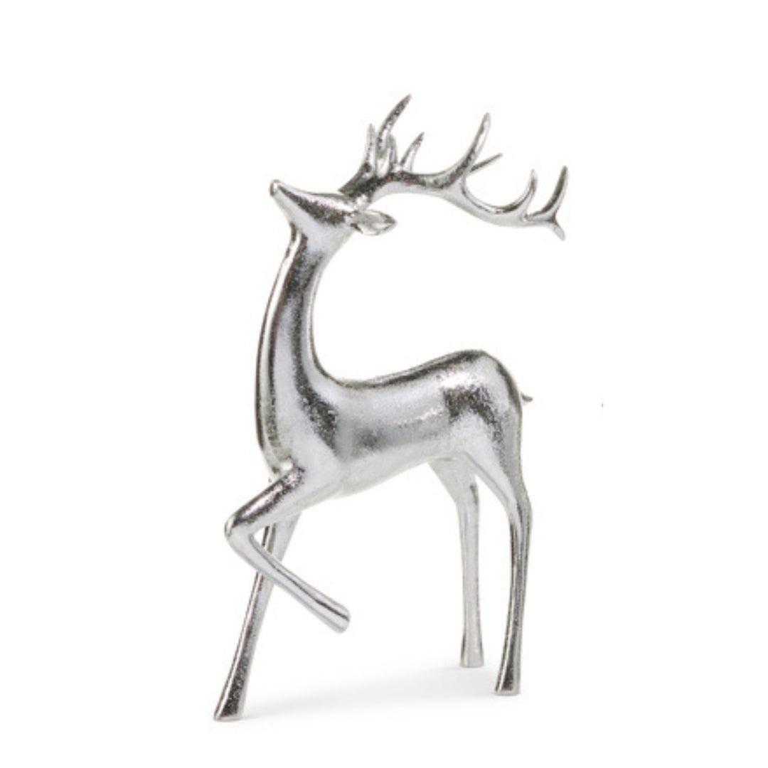 Silver Resin Deer Figurine