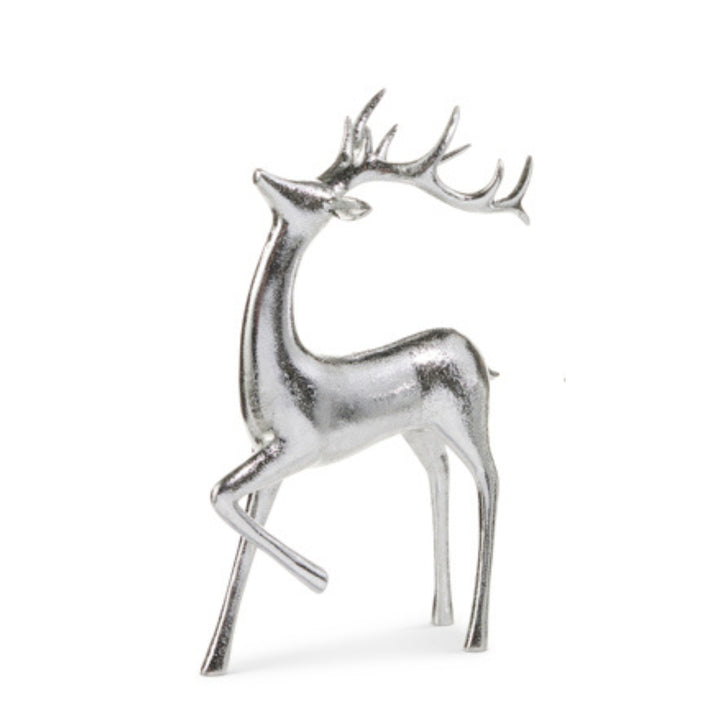Silver Resin Deer Figurine