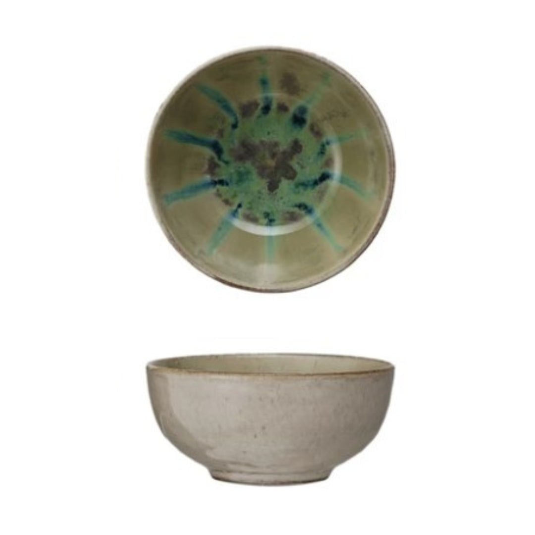 Hand-Painted Stoneware Bowls