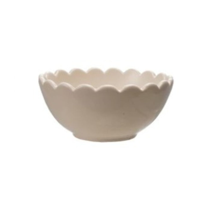 Stoneware Scalloped Bowls