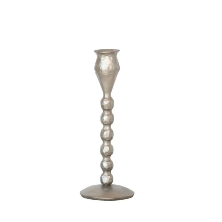 Silver Leaf Hand-Forged Cast Iron Ball Taper Holders