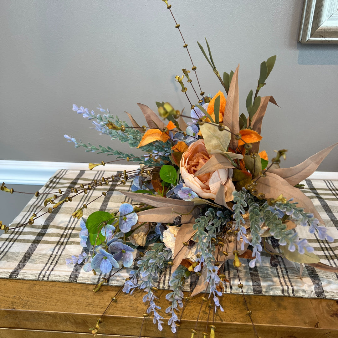 Blue, Rust, & Ivory Instant Arrangement