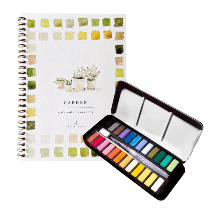 Garden Watercolor Workbook Bundle