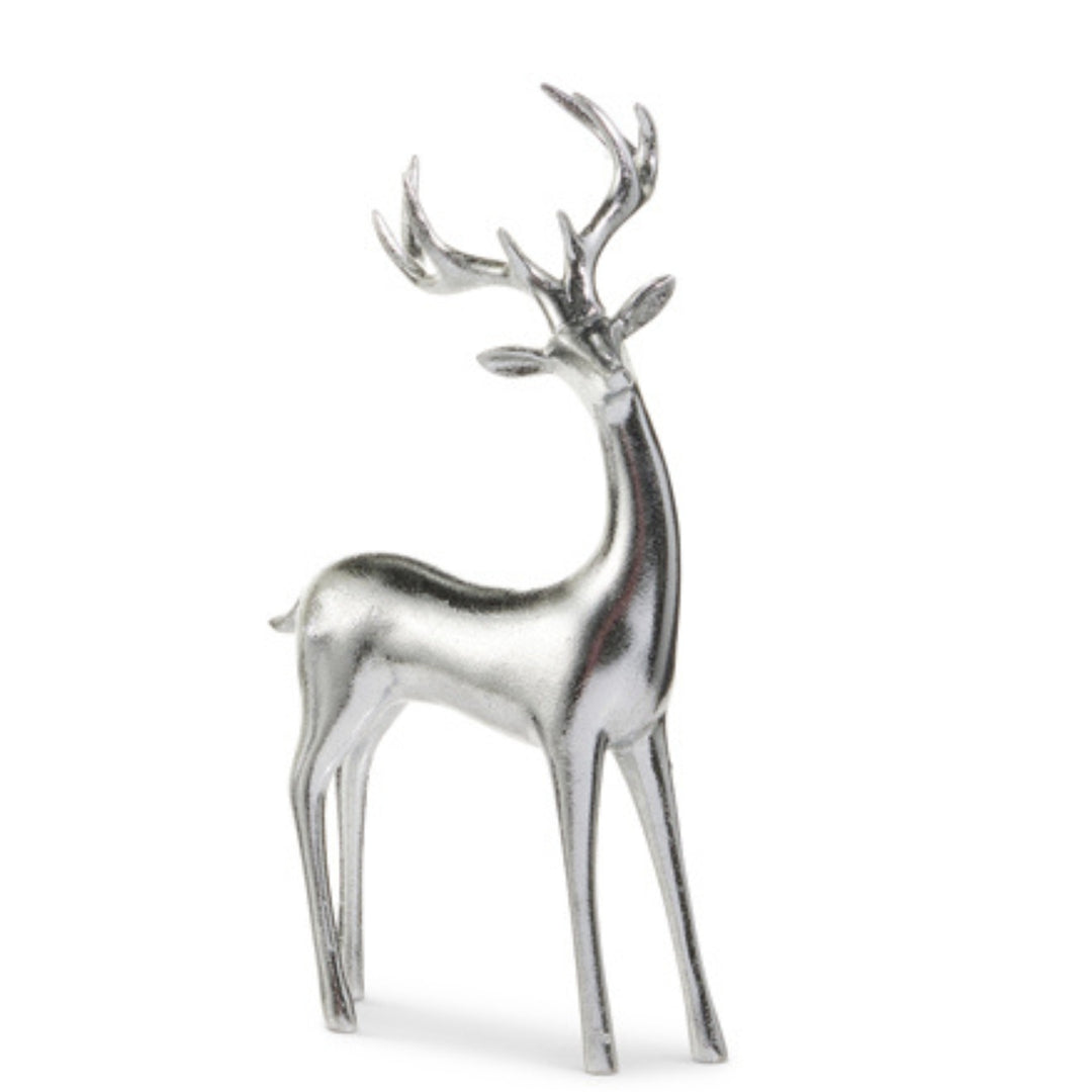 Silver Resin Deer Figurine