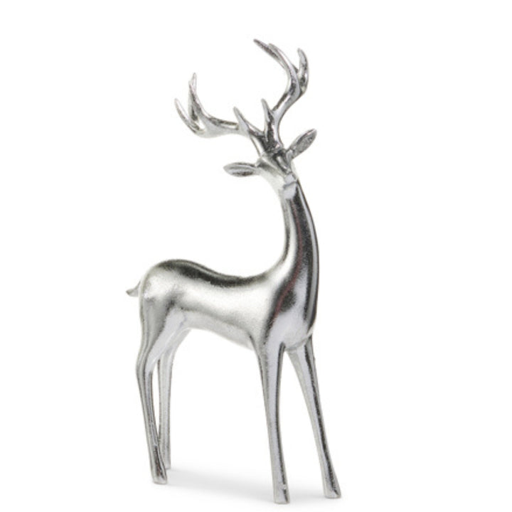 Silver Resin Deer Figurine