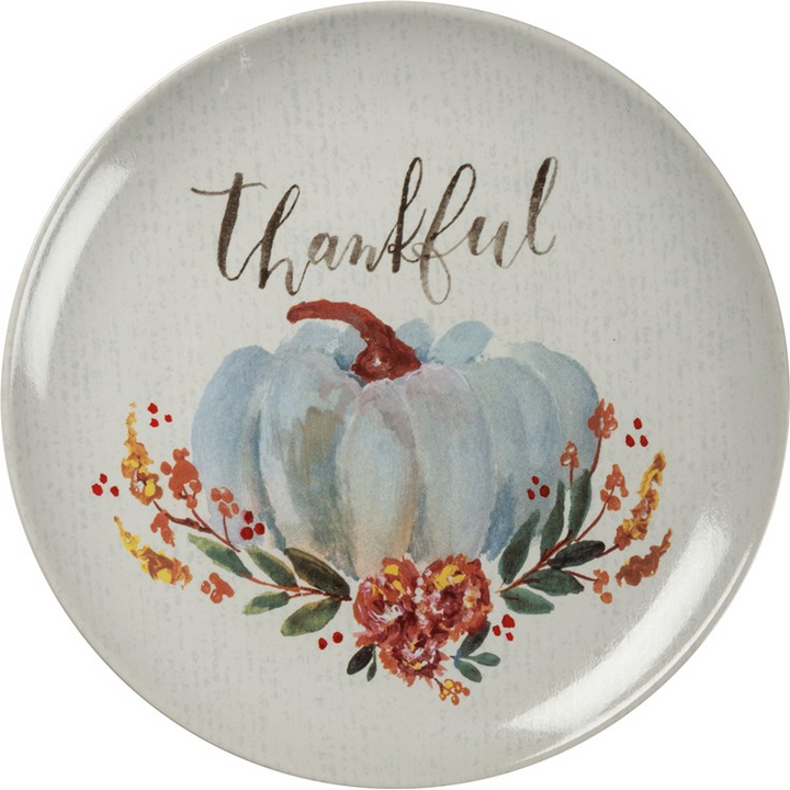 Fall Watercolor Pumpkin Plates