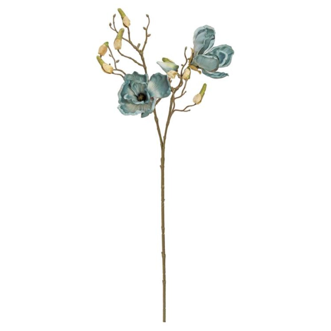 Slate Blue Magnolia Spray