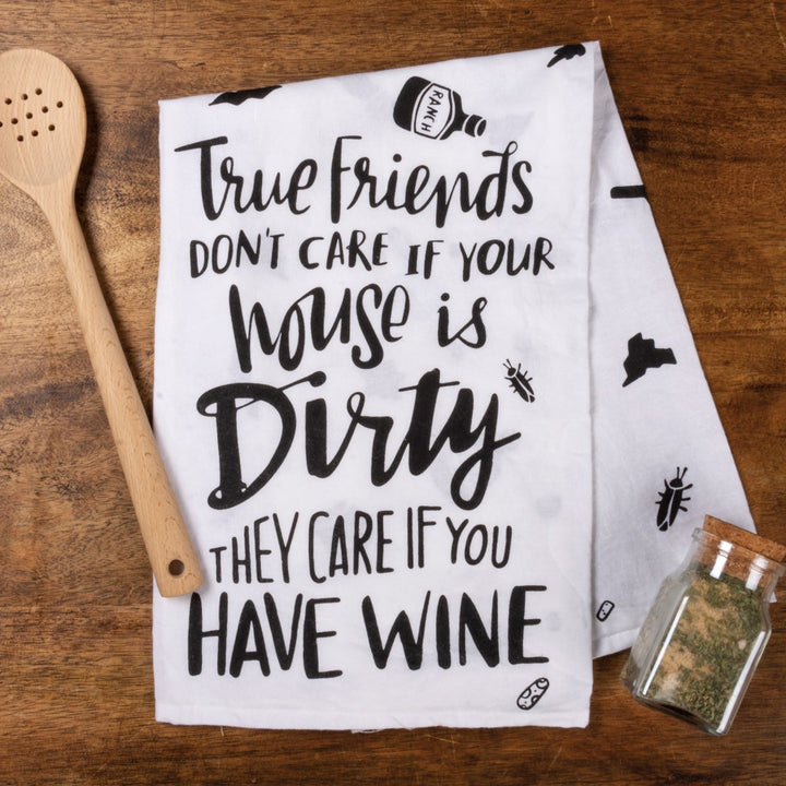 They Care If You Have Wine Dish Towel