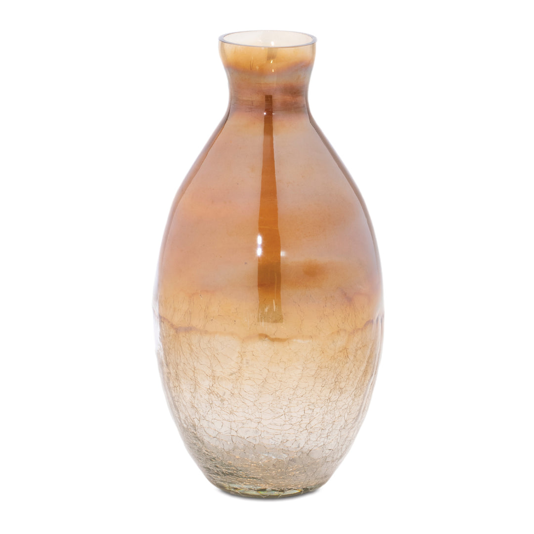 Amber Ombré Glass Vases