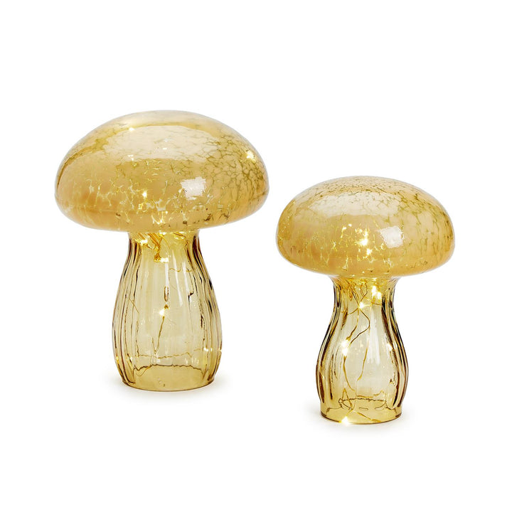 Hand-Crafted Glass Mushrooms