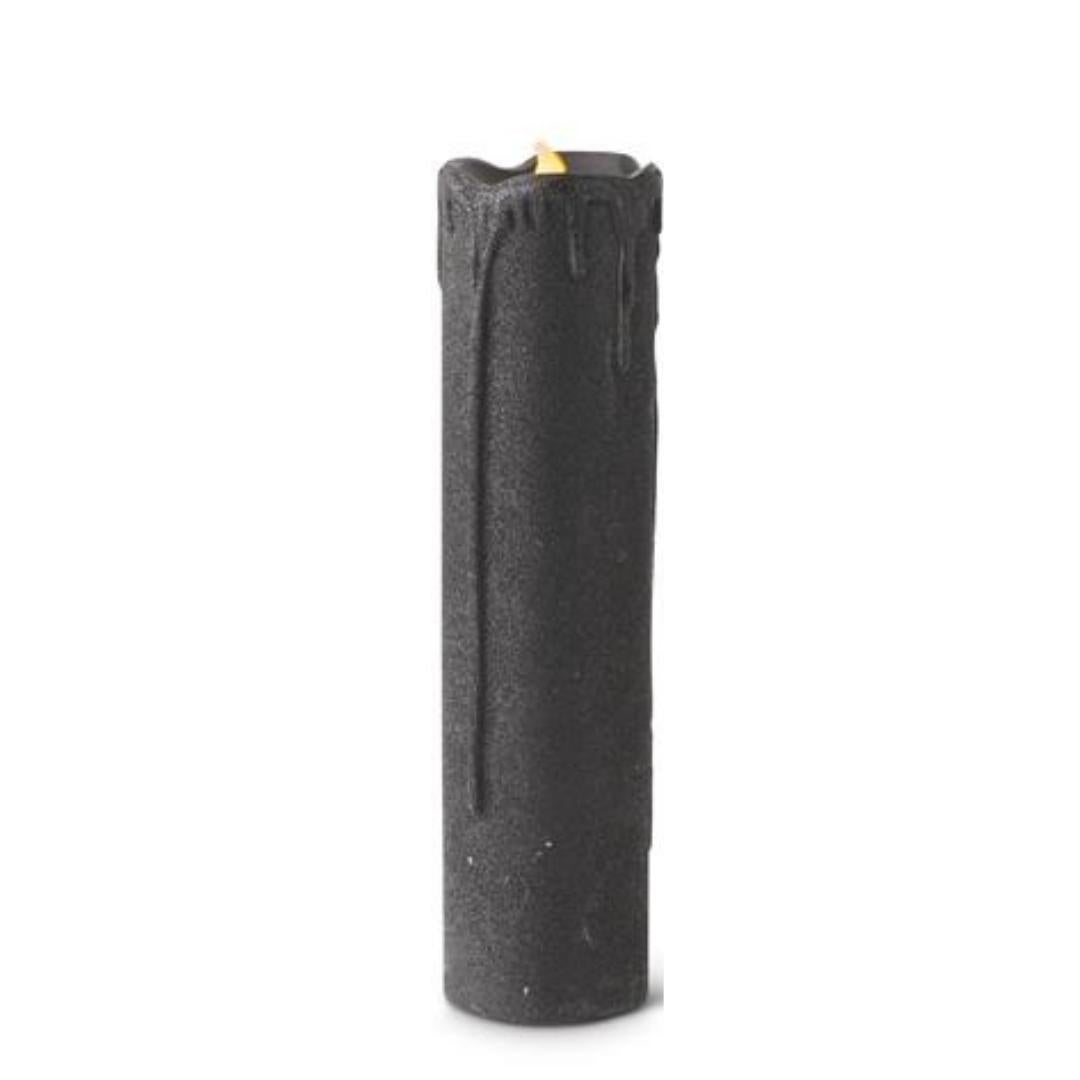 Black Glitter LED Candles