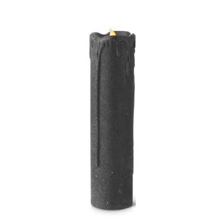 Black Glitter LED Candles